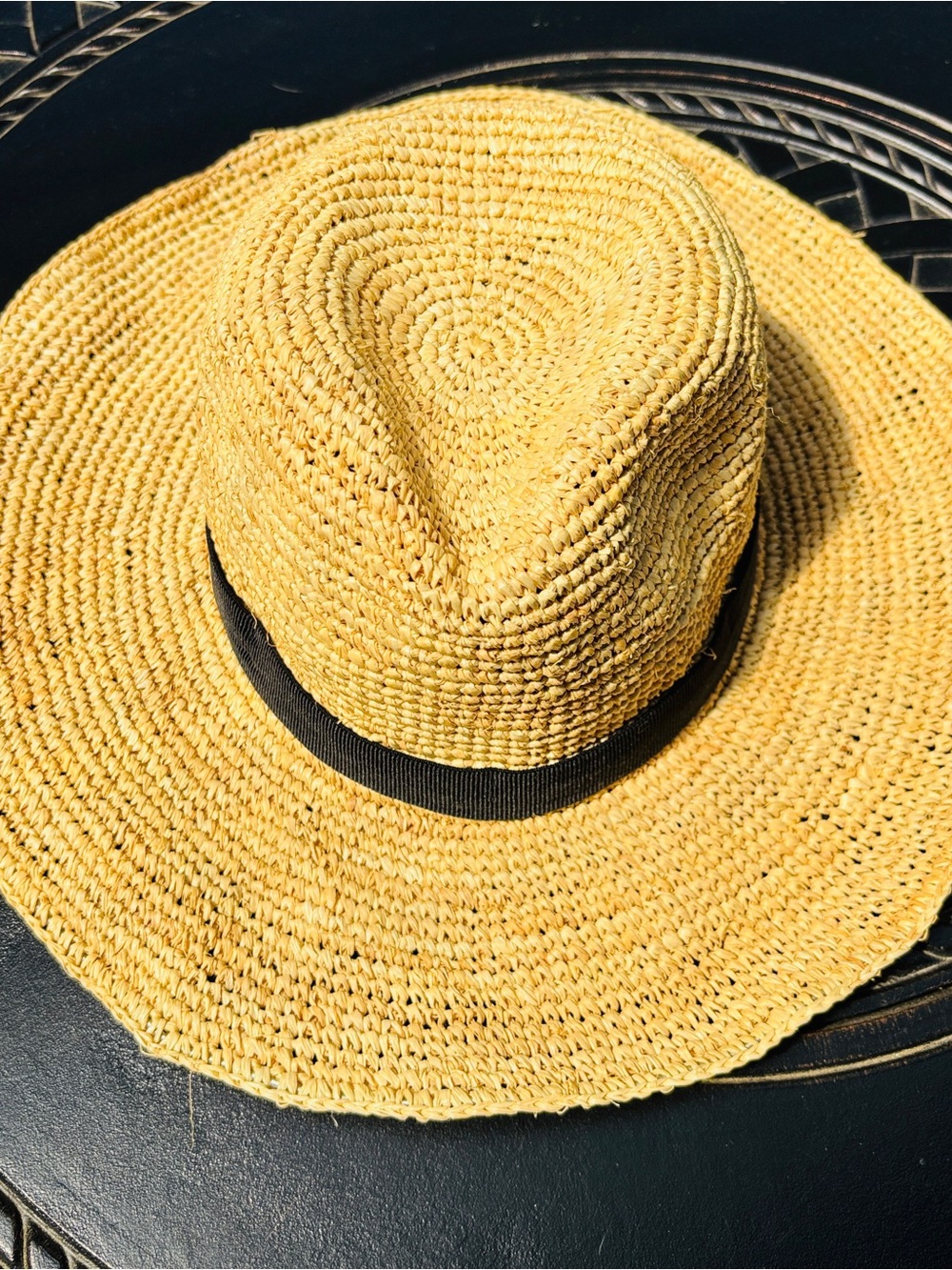 J.. CREW | Yellow Woven Straw Hat